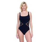 Gottex Day Dreamer Women’s Solid Square Neck One Piece Swimsuit with Soft Cups Full Front Lined and Adjustable Straps, Black, 12