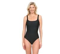 Gottex Harbourside Women’s Textured Square Neck One Piece Swimsuit with Soft Cups and Tummy Control Beachwear Essential, Black, 12