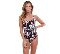 Gottex Women's Amalfi Coast Shaped Square Neck One Piece Swimsuit, Multi Black, 40