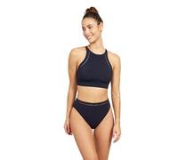 Gottex Women's Free Sport Champion Solid High Neck Swim Bra Top Bikini, Black, 6