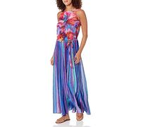 Gottex Women's Italian Summer High Neck Dress Swimwear Cover Up, Multicolor, Large