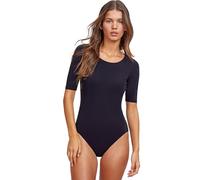 Gottex Women's Modest Round Neck with Sleeve Tank One Piece Swimsuit, Black, XXL