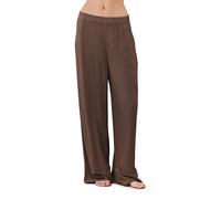 Gottex Women's Solena Crêpe Wide Leg Beach Pant Cover-up Swimwear, Khaki, S