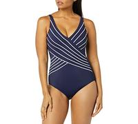 Gottex Women's Standard Embrace V Neck Surplice One Piece, Navy, 46