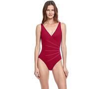 Gottex Women's Splendid Surplice One Piece Swimsuit, Raspberry, 38