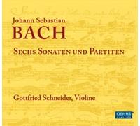 GOTTFRIED SCHNEIDER - BACH SIX SONATAS/PARTITAS - CD - P2222z