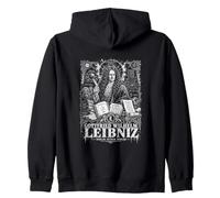 Gottfried Wilhelm Leibniz Worlds Within Worlds Zip Hoodie