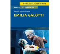 Gotthold Ephrai Emilia Galotti von Gotthold Ephraim Lessing - Textan (Paperback)
