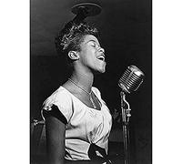 Gottlieb Portrait Jazz Singer Sarah Sassy Vaughn Photo Art Print Canvas Premium Wall Decor Poster Mural