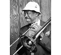 Gottlieb Portrait Jazz Trombone Player Al Grey Photo Art Print Canvas Premium Wall Decor Poster Mural
