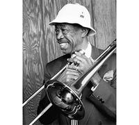 Gottlieb Portrait Jazz Trombone Player Al Grey Photo Large Wall Art Poster Print Thick Paper 18X24 Inch