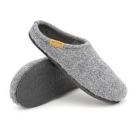Gottstein ALP-Comfort-FE Felt Slippers for Men and Women Made of Pure Virgin Wool with Cork Insole, gray, 7 UK