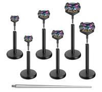 Gotumo 20G Flat Back Earrings Stud Nose Ring Titanium Internal Thread Tragus Labret Cartilage Lip Medusa Conch Body Piercing Jewelry Nose Stud Hypoallergenic for Women Men, 18G Bar-6/7/8mm & CZ-2/3