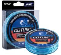 Goture Braided Fishing Line, 8-fold, Ultra Thin Line, Strong Line, Sensitive Line for Spin Fishing, Predatory Fish, Carp Fishing, 275 m Colour Changing