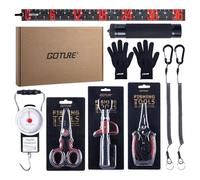 Goture Fishing Tool Kit, Fish Lip Gripper, Fishing Pliers, Hanging Scale with Tape Measure, Fish Hook Remover, Lanyards, Line Scissors, Roll Measuring Tape, Saltwater Gear Kit, Gifts for Men