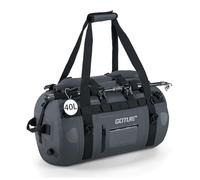 Goture Motorcycle Dry Bag - 40L Waterproof Duffle & Luggage Tail Bag Saddle Bags with Transparent Pocket, Roll Top Closure, Fishing Rod Holder, Shoulder Straps, Reflective Strips and Mesh Pocket