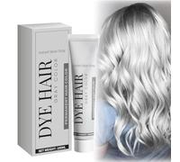 GotySles Grey Hair Dye - Natural Silver Grey Hair Colour Cream, Professional Instant Dye 100 ml (1 Piece)