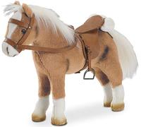 Gotz 3401926 Flexible Brown Plush Pony Haflinger - Doll Accessorie - Suitable For All Standing Dolls Up To 50 cm - Suitable Agegroup 3+