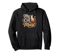 Gouache Painter Cat Lover Art Studio Mom Artist Hobbyist Pullover Hoodie