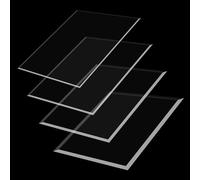 GOUBAN Clear Acrylic Perspex Plastic Sheet 50 x 68 cm Covered with Protective Film Sheet Clear Acrylic Many Sizes for Laser Engraving, Picture Frame, DIY and Crafts Project, 2mm