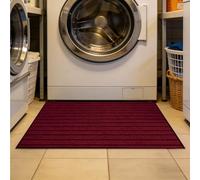 GOUBO Kitchen Mat 80 x 124 cm for Perfect Dust Grabbing Dust Grabbing Doormats Dirt Trapper Rubber Backed Dirt Trapping Doormat Front Back Door, Pets and Dogs, Red