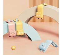 Gouccpu Car Seat Headrest Hooks, 2 Pack Universal Automobile Back Seat Brackets, Auto Seat Back Organizers Purse Bags and Coats Holder Hooks,Vehicle Rear Seat Backseat Hanger (Blue)