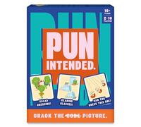 Gouda Games Pun Intended - Hilarious Picture Guessing Card Game, Fast-Paced Wordplay, Christmas Fun for Families & Adults, Gifts for Pun & Game Lovers, 2-10 Players
