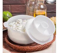 SHSH trade group Gouda Hard Cheese Making Mold Large for Press | Cow Goat Rennet Milk | Cheesemaking from Cow and Goat Milk | Cheese Making Kits and Supplies | Cheesecloth