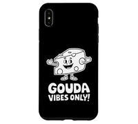 Gouda Vibes Only Funny Cheese Food Pun Case for iPhone XS Max