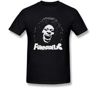 GOUDIDAO Men's Funkadelic George Clinton Logo Black T Shirt Black XXL