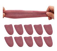GOUDOGEDC 10PCS Halloween Fake Tongue False Tongue Horrific Tongue Prop Tricks Tongue Toys, Prop Tricks Tongue Toys, Realistic Fake Tongue