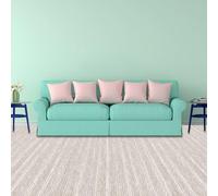 GOUER Extra Large Rugs 300 x 350 cm Cold Insulating and Impact Sound Insulating Office Flooring Fire Retardant, Recyclable for Home Office Living Room Bedroom Kitchen Apartment, off white