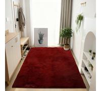 GOUER Fluffy Shaggy Rug 380 x 360 cm Fluffy Area Rugs Non Shedding Luxury for Living Room, Bedroom, Nursery, Kids Baby Room, Red Wine