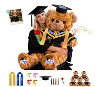 GOUFEISUN Personalised Giant Graduation Bear 2 Ft 24 inch to 3.3 Ft 40 inch, Personalised 2026 Graduation Gifts Big Teddy Bear Stuffed Animal for Kindergarten Preschool High School College Grad Day