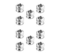 Goufride 10 Pack 1/4 Inch to 3/8 Inch Convert Screw Standard Adapter Reducer Bushing Converter for DSLR Camera Camcorder Tripod