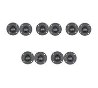 Goufride 10Pcs 6Ω 30W Black Silk Film Soft Dome Tweeter Speaker Unit