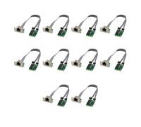 Goufride 10X Mini PCIE Network Card M.2 A+E to RTL8111F Gigabit Ethernet Card Single Port RJ45 Ethernet Network Card
