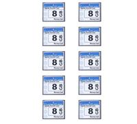 Goufride 10X Professional 8GB Compact Flash Memory Card(White&Blue)