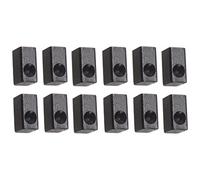 Goufride 12 Pieces Guitar Tremolo Bridge Saddle Clamp Pressure Lock String Insert Metal Block for Electric Guitar Parts