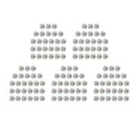 Goufride 130PCS Clear Pulley Wheels 625Zz Wheel Plastic Pulley Passive Round Wheel Roller for -10 Series 3D Printer