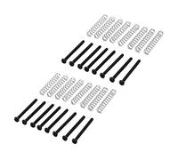 Goufride 16 Pcs M3X30MM Electric Guitar Humbucker Pickup Adjust Height Screw and Springs - Black