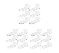 Goufride 18 Pack Floating Shoe Shelves,Transparent Acrylic Wall Mounted Shoe Display Shelves,for Display Collectible Shoe