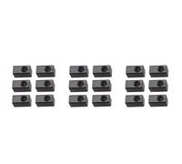 Goufride 18 Pieces Guitar Tremolo Bridge Saddle Clamp Pressure Lock String Insert Metal Block for Electric Guitar Parts