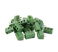 Goufride 20 Pcs 3 Pin 5mm Pitch PCB Mount Screw Terminal Block AC 250V 8A