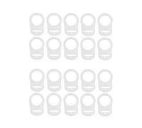 Goufride 20 Pcs Button Silicone Ring Holder Mannequin Clip Adapter Transparent