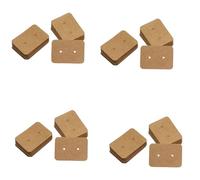 Goufride 200PCS Small Blank Paper Ear Studs Earring Display Cards Price Label Tag Jewelry Cards Holder, 3.5 X 2.5cm(Bronze)