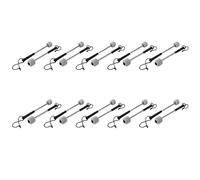 Goufride 20Pcs Bass Drum Mallet Felt Head Percussion Mallets Timpani Sticks with Stainless Steel Handle,White