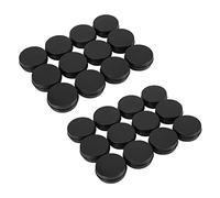 Goufride 24Pcs 1Oz Black Aluminum Tin Jars Round Screw Lid Containers Empty Metal Storage Cans