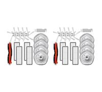 Goufride 2set Main Brush Side Brush Hepa Filter Mop Cloth for Bot W10 W10 Pro Self-Cleaning Robot Vacuum and Mop