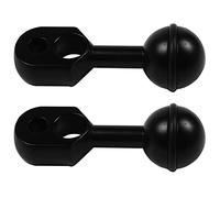 Goufride 2X 1 Inch Ball to Head Clip Arm for Action Video Camera Light Diving Ball Head Butterfly Clip Adapter Mount